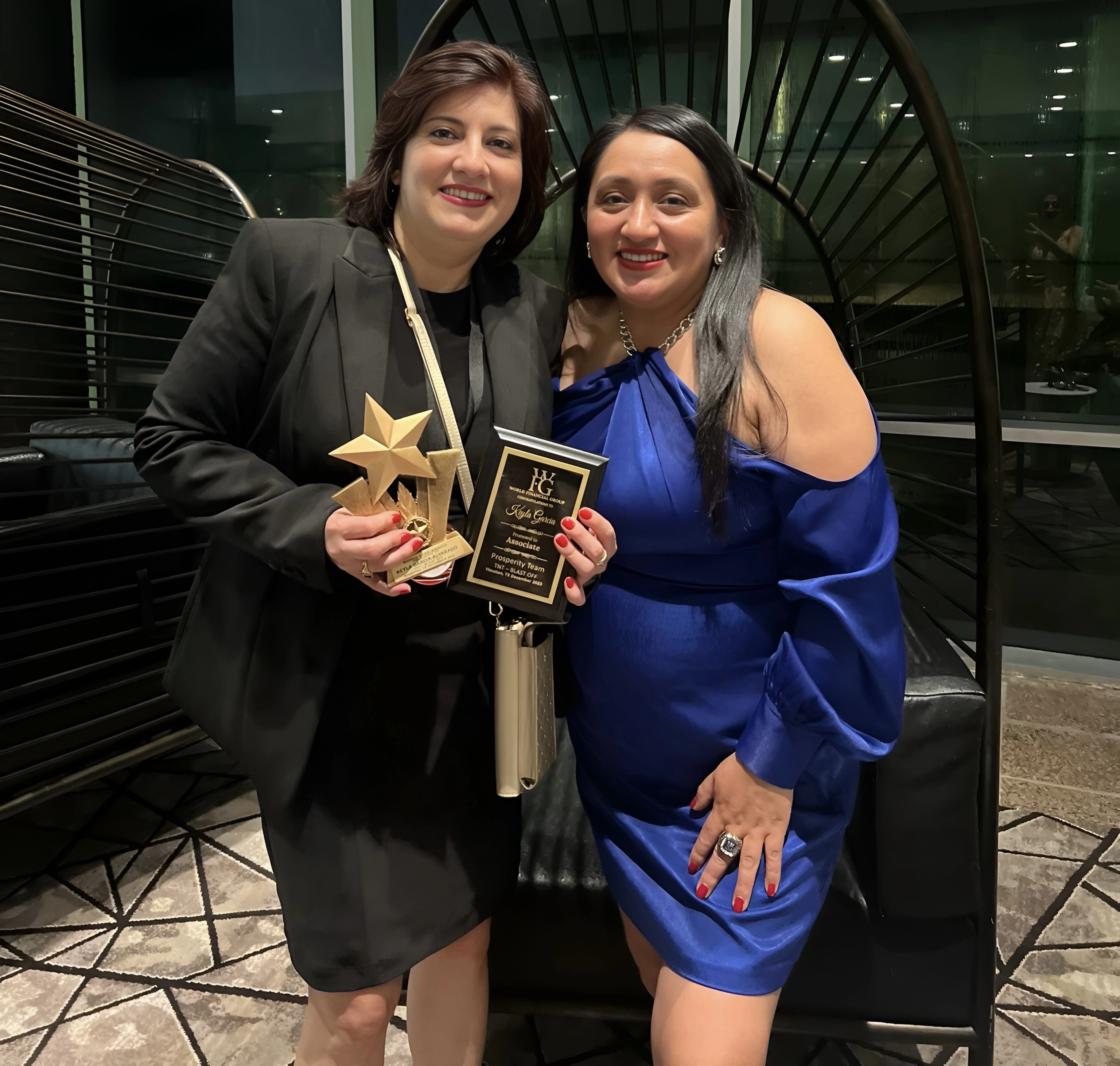 Jenny Rodriguez Minchala with Keyla Garcia at Texas Annual Celebration. 